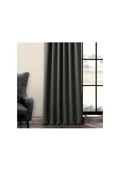 Evdepo Home Blackout Fon Perde,%100 Karartma, Isı Yalıtımlı, Pilesiz, Antrasit, Tek Kanat 220 X 280 Cm Genel