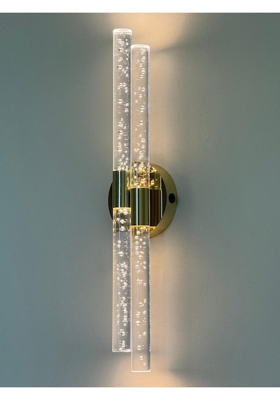 Bh Bubblelight Dubble Şık Ve Zarif Modern Led Duvar Aplik Gold Pilli Gold