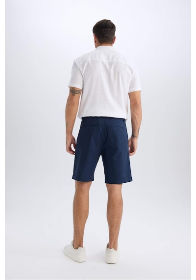 Defacto %100 Pamuk Regular Fit Gabardin Bermuda Şort C7684AX24SM Lacivert