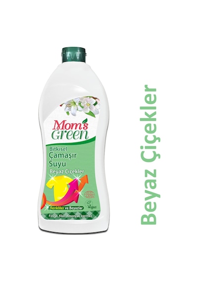 Mom's Green Bitkisel Çamaşır Suyu Beyaz Çiçekler 750 ML