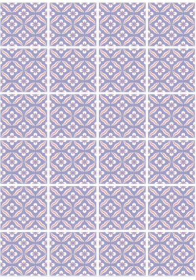Artebella Mozaik Kolay Transfer 1553k Koyu Zemin 23x34cm