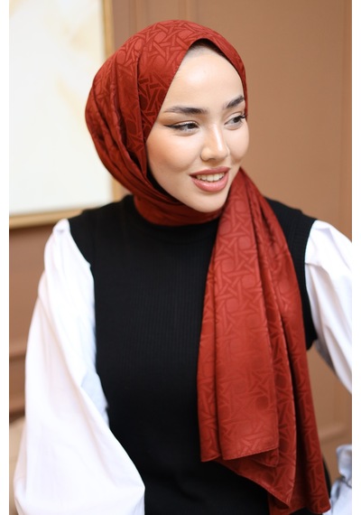 Silk Home Deluxe Şal 40003-12 Kiremit