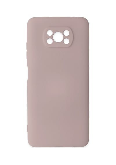 Pocophone X3 Kılıf Nano İçi Kadife Silikon - Pudra Bz8683140426439
