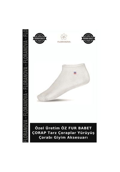 Floranova Özel Üretim Öz Fur Babet Çorap Tarz Çoraplar Yürüyüş Çorabı Giyim Aksesuarı Çok Renkli