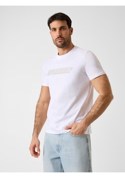 Guess Cosimo Aktif Regular Fit Erkek T-shirt Z6gı02k2839 Beyaz