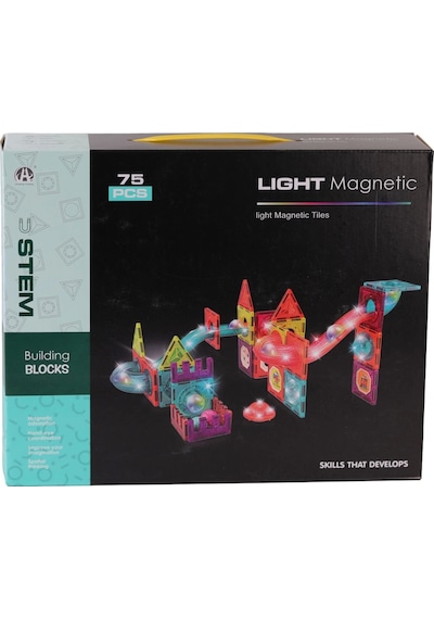 Ch1172 Magnetic Tiles Light Version 75 Parça