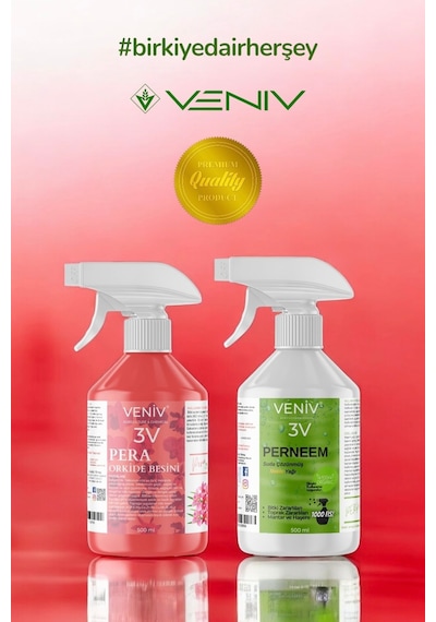 3v En İyi Orkide Ve Genel Bitki Besini Seti - Pera Bitki Besini & Perneem Neem Yağı İçerikli Koruma 2