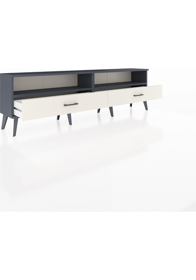 Arges Tv Ünitesi 2 Raflı 2 Çekmeceli 176x30x51 Antrasit-antrasit/aytaşı Antrasıt/aytası Arges Tv Ünitesi 2 Raflı 2 Çekmeceli 176x30x51 Antrasit-antrasit/aytaşı Antrasıt/aytası