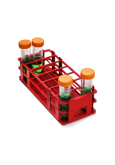 Falkon Tüpü Standı 21 Tüplük 30 Mm - Plastik Kırmızı -1Adet/Paket