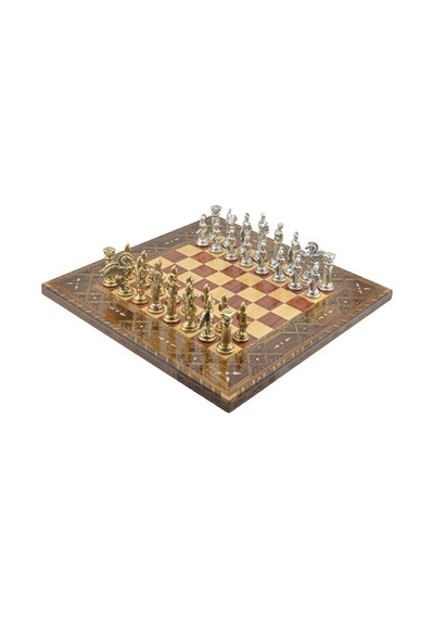 Gifthome Metal Satranç Takımı-seti battal pegasus parlak sedefli