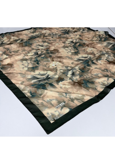 Miray Nevada Büyük Boy Organik Pamuk Eşarp - 120 X 120 - 06580 Zümrüt Yeşili