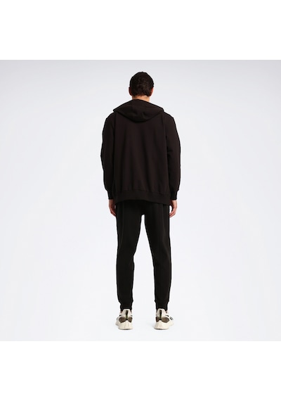 Reebok Fermuarlı Sweatshirt Erkek Siyah Nıkı Fz