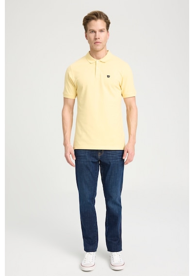 Regular Fit Normal Kesim Polo Yaka %100 Pamuk Sarı Tişört W7D5K4XX2TXCU Sarı