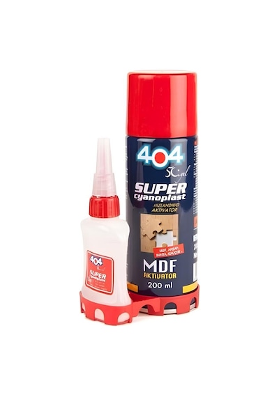 404 Mdf Aktivatörlü Hızlı Yapıştırıcı 50 Gr + 200 Ml Soğutucu
