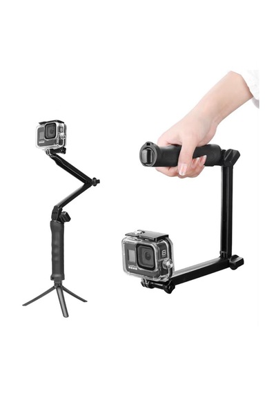 Ayex 3 Ü 1 Arada Katlanabilir Selfie Stick Tripod Uzatılabilir Kol, Kamera Tutacağı Ve Mini Tripod -