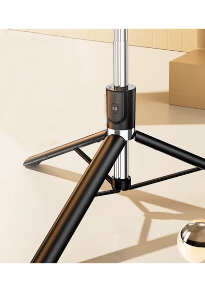 R1s-l 3in1 Bluetooth Kumandalı 170cm Tripod Işıklı Selfie Çubuğu