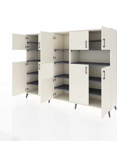 Hyperion Dolap 14 Raflı 10 Kapaklı 220x44x163 Aytaşı-aytaşı/antra Aytaşı-aytaşı/antrasit Hyperion Dolap 14 Raflı 10 Kapaklı 220x44x163 Aytaşı-aytaşı/antra Aytaşı-aytaşı/antrasit