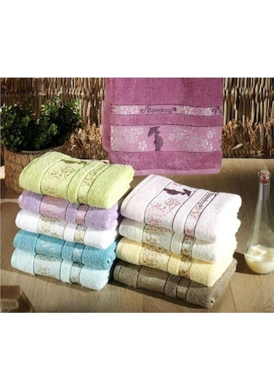 Bambu Havlu Seti 6'lı %100 Gerçek Bamboo El Yüz Havlusu