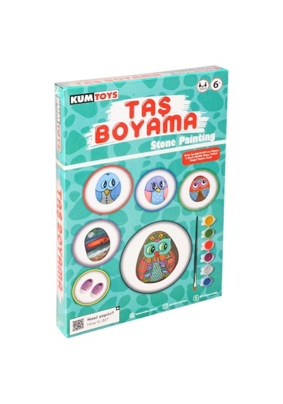 5307 Kumtoys Taş Boyama - Stone Painting / +6 Yaş