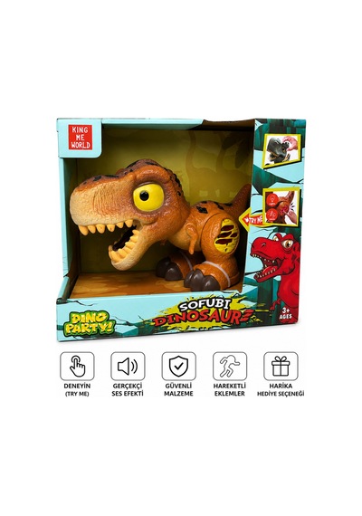 Sesli Ve Işıklı Hareketli T-rex Dinazor Oyuncağı Gerçekçi Dinozor Oyuncak 3+ Yaş