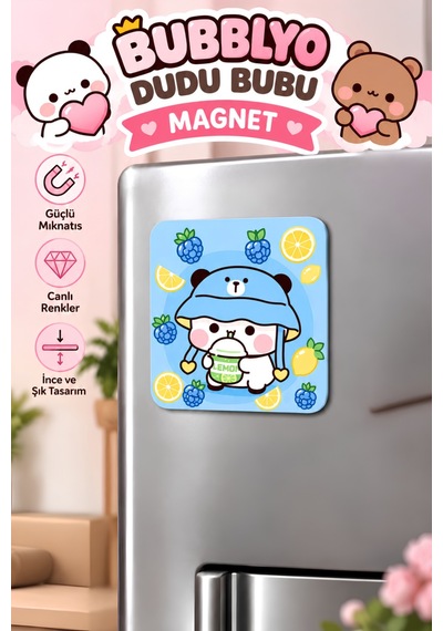Dudu Bubu Dekoratif Buzdolabı Magneti Mavi