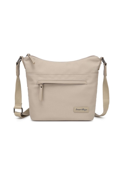 Smart Bags Twill Dimi Kumaş Postacı Kadın Çantası 3327 Bej