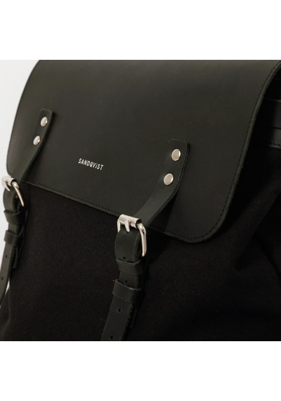 Sandqvist Hege Siyah Unisex Sırt Çantası