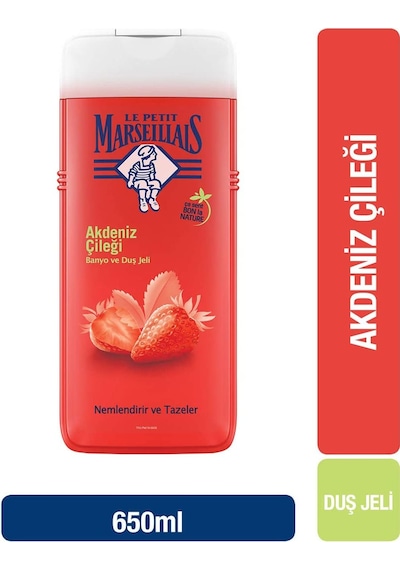 Le Petit Marseillais Akdeniz Çileği Banyo ve Duş Jeli 650 ML