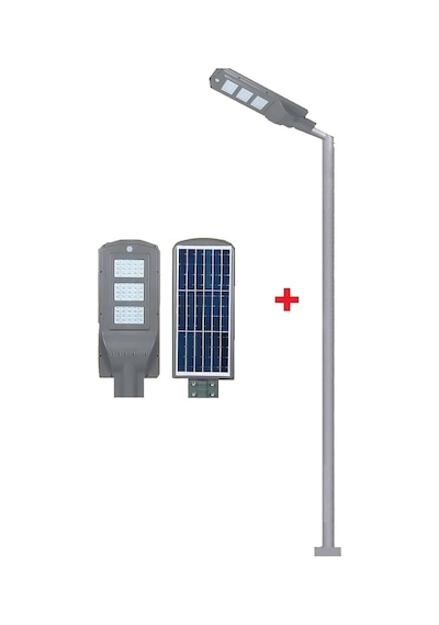 Solar Aydınlatma Lambası 90w + 3m. Lamba Direği