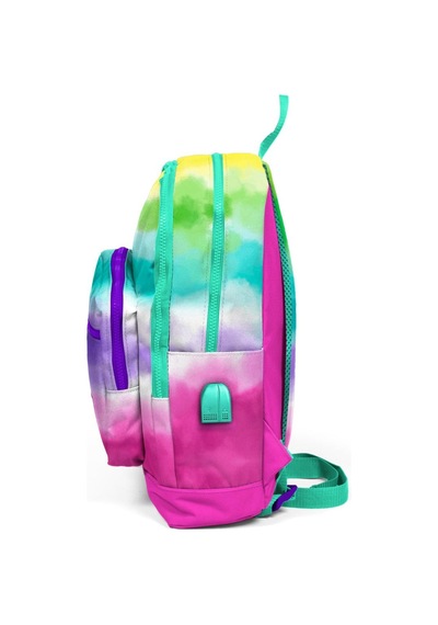Coral High Kids Renkli Batik Desenli Dört Bölmeli Usb'li Okul Sırt Çantası 23839