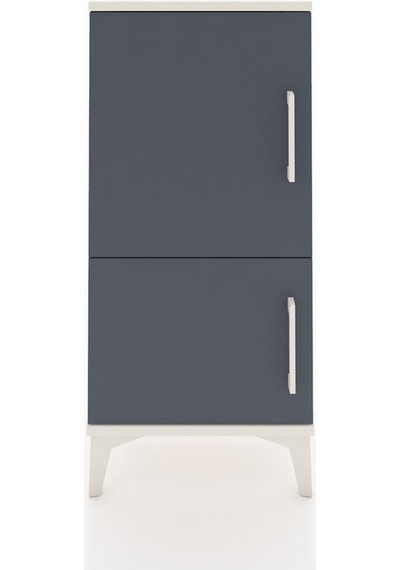Arges Komodin 3 Raflı 2 Kapaklı 44x30x96 Aytaşı-antrasit Aytaşı