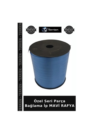 Özel Seri Parça Bağlama İp Mavi Rafya
