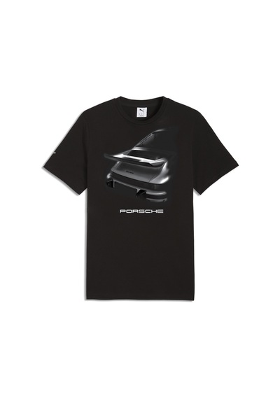 Puma 634489-01 Porsche Graphic Tee 1 Tişört Erkek T-shirt Siyah
