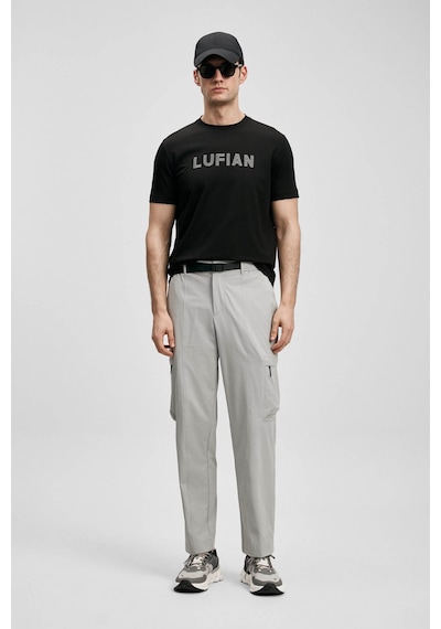 Lufian Oscar Modern Grafik Siyah Erkek T-shirt 111020280