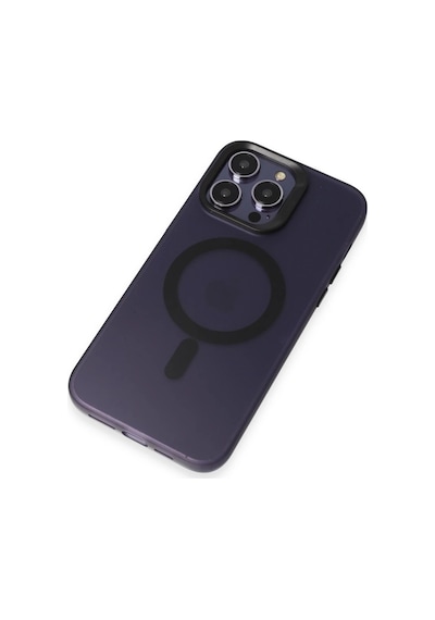 Joko Apple Uyumlu iPhone  14 Pro Max Kılıf Mateks Magsafe Kapak - Derin Mor