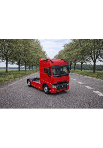 Işıklı Sesli Pilli Metal Çek Bırak Renault Tır - Js1125s Kırmızı Kırmızı