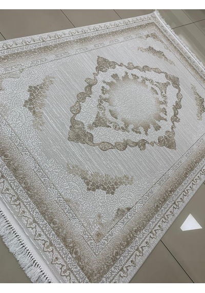 Padişah Halı Safir 90822 070 Serisi Akrilik Salon Oturma Yatak Odası Halısı Kahverengi - Gri