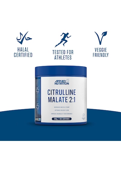 Applied Nutrition Citrulline Malate 2:1 3000mg Nitric Oxide Muscle Recovery 300 G Aromasız