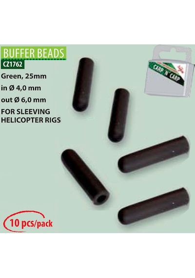 Cz 1762 Buffer Bead 25 Mm 4/6 Mm (10 Pcs) 25 Mm Yeşil
