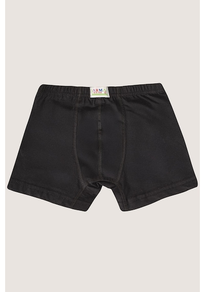 Arma Yıldız Erkek Çocuk Düz Pamuklu Likralı Renkli Boxer 6'lı Paket Çok Renkli