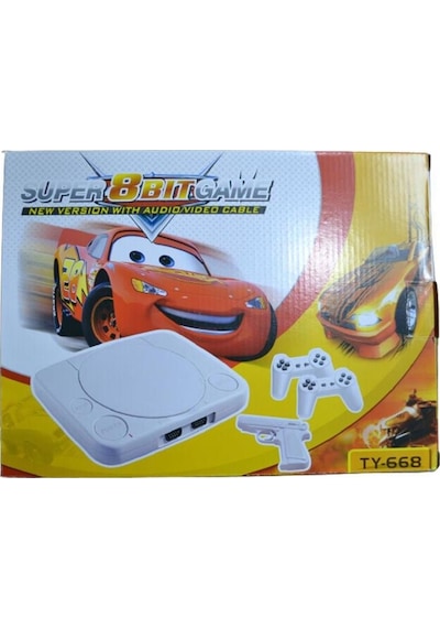 TY-668 Super 8 Bit Game 2 Kollu ve Tabancalı TV Oyun Konsolu (İthalatçı Garantili)