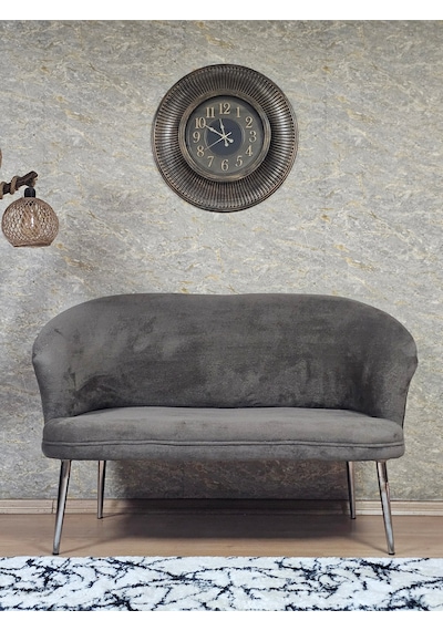 Zafir İkili Teddy Krom Kaplama Sivriltme Ayak Çay Seti Koltuk İkili Berjer , Balkon, Salon, Ofis Kahverengi