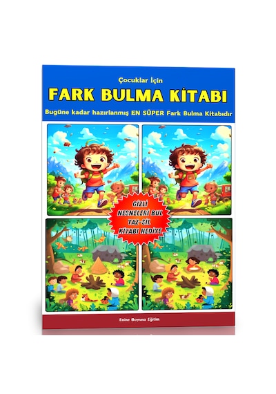 Çocuklar İçin Fark Bulma Kitabı