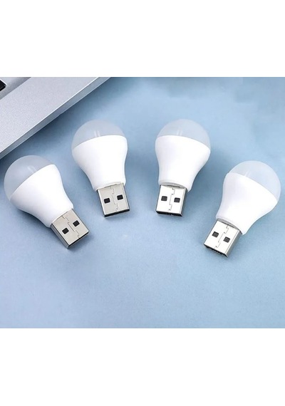4 Adet Ampul Tasarım Taşınabilir Mini Usb Led Işık Lamba