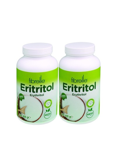 Fibrelle Eritritol 400 g Şişe 2 Adet Keto / Ketojenik / Vegan