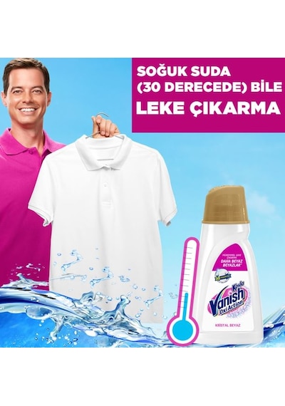 Vanish Oxi Action Kristal Beyaz Deterjan ve Leke Çıkarıcı Sıvı 1 L