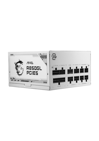 MSI MAG A850GL PCIE5 850W 80+ Gold Full Modüler Güç Kaynağı Beyaz