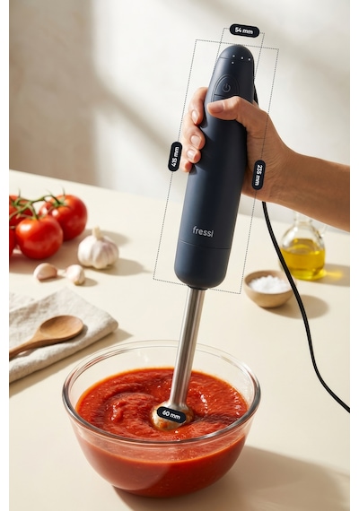 Fressi FR-HB271 1500 W Paslanmaz Çelik Bıçaklı Turbo El Blender