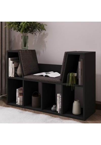 Minderli Kitaplık - Oturma Alanlı 103 Cm Minimalist Tasarım Genel Minderli Kitaplık - Oturma Alanlı 103 Cm Minimalist Tasarım Genel