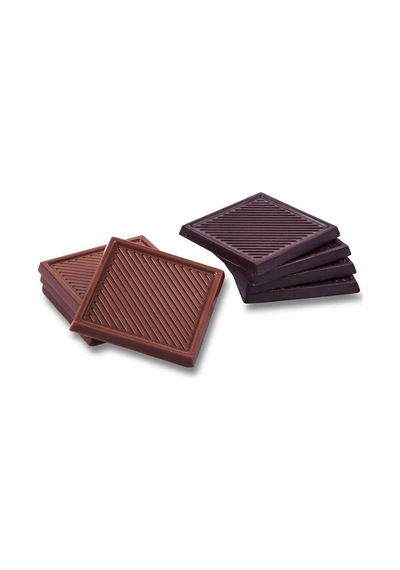 Dark Brown Hoşgeldin Bebek Çikolatası 48 Madlen ve Badem Drajeli Kız Bebek Doğum Hediyesi